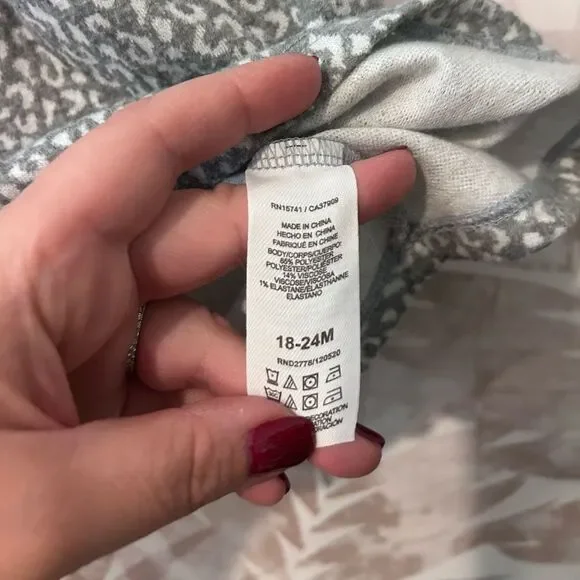 Splendid Leopard Print Knit Top Size 18-24M - Picture 6 of 6